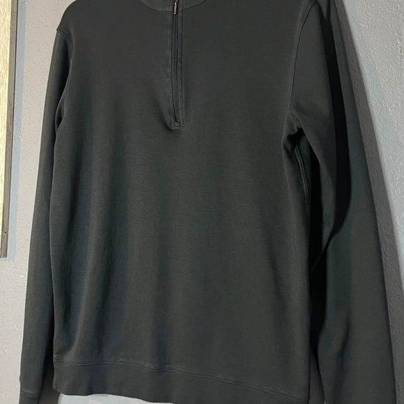 tasc performance 1/4 Zip Pullover Mens Small Pimaluxe Stretch Navy Blue Bamboo - Picture 2 of 8